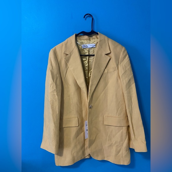 ZARA yellow blazer - Picture 1 of 4